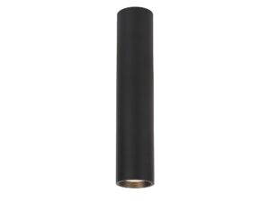 Miniaturka 6 - Spot sufitowy GU10 30 cm czarny cylindryczny na białym tle
