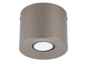 Miniaturka 1 - Spot sufitowy Orion S ciemnobrązowy GU10, cylindryczna lampa na białym tle