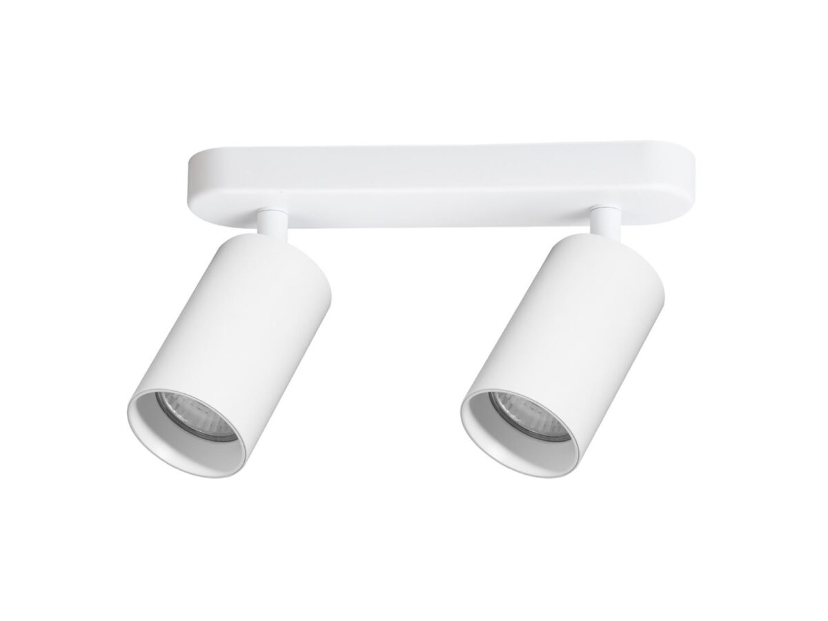 Spot sufitowy podwójny 2×GU10 26 cm biały