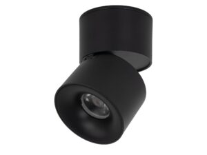 Miniaturka 4 - Czarny spot sufitowy Spark CCT LED 10 W na białym tle