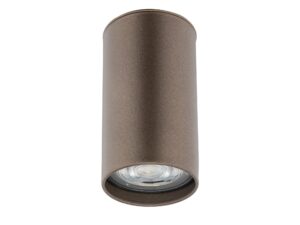 Miniaturka 2 - Lampa punktowa Top GU10 brązowa – pełna oprawa na białym tle