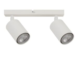 Miniaturka 5 - Biały spot Zoom 2 z dwoma ruchomymi cylindrycznymi reflektorami, widok produktu