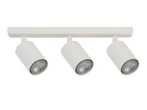 Miniaturka 8 - Spot sufitowy Zoom 3 w kolorze białym z trzema ruchomymi reflektorami