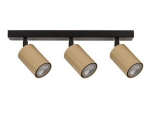 Miniaturka 4 - Spot Zoom 3 z czarną listwą i trzema złotymi metalowymi reflektorami
