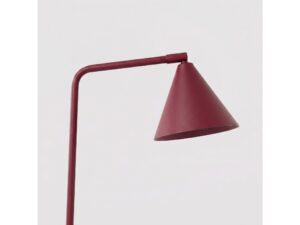 Miniaturka 9 - Stalowa lampa biurkowa Sorvella 35 cm burgundowy – detal klosza