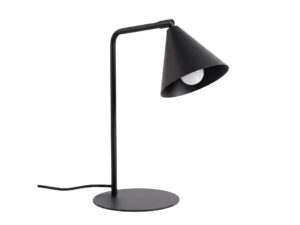 Miniaturka 147 - Stalowa lampa biurkowa Sorvella 35 cm czarny na białym tle