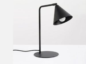 Miniaturka 148 - Stalowa lampa biurkowa Sorvella 35 cm czarny we wnętrzu