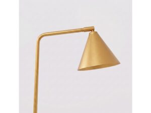 Miniaturka 140 - Stalowa lampa biurkowa Sorvella 35 cm złoty – detal klosza