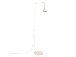 Miniaturka 160 - Stalowa lampa podłogowa Sorvella 165 cm beżowy na białym tle