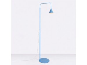 Miniaturka 7 - Stalowa lampa podłogowa Sorvella 165 cm błękitny na jasnym tle