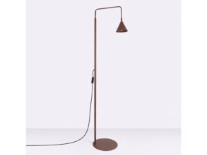 Miniaturka 18 - Stalowa lampa podłogowa Sorvella 165 cm brązowy na jasnym tle