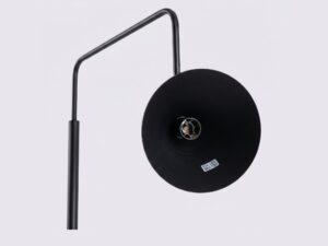 Miniaturka 144 - Stalowa lampa podłogowa Sorvella 165 cm czarny – klosz od frontu z oprawką