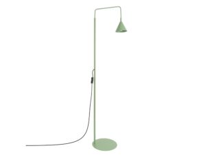 Miniaturka 49 - Stalowa lampa podłogowa Sorvella 165 cm szałwiowy na białym tle