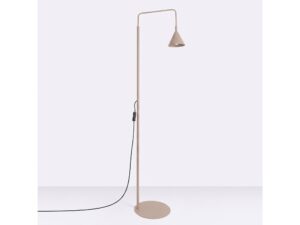 Miniaturka 94 - Stalowa lampa podłogowa Sorvella 165 cm taupe na jasnym tle