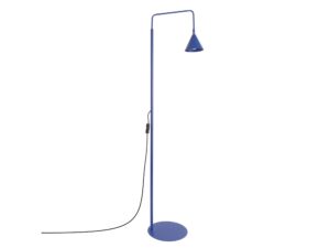 Miniaturka 71 - Stalowa lampa podłogowa Sorvella 165 cm ultramaryna na białym tle