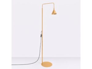 Miniaturka 117 - Stalowa lampa podłogowa Sorvella 165 cm złoty na jasnym tle