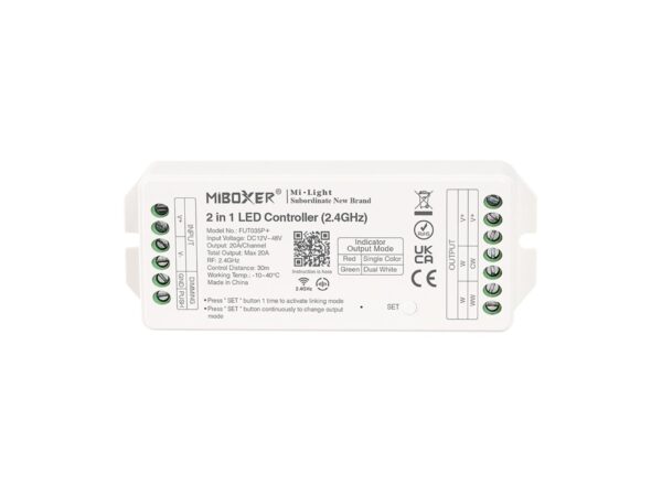 Sterownik LED MONO CCT 12–48 V 20 A – zaciski z obu stron