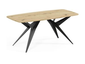 Miniaturka 2 - Stół Axelio – blat dąb artisan, czarny stelaż
