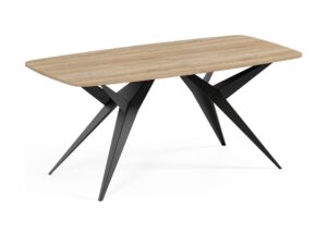 Miniaturka 1 - Stół Axelio – blat dąb sonoma, czarny stelaż