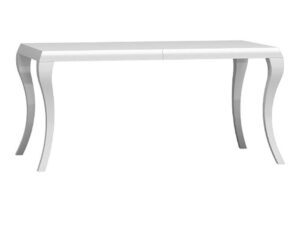 Miniaturka 3 - Stół rozkładany Barocco New S31 160–240 cm w białym połysku