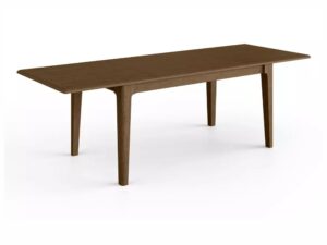 Miniaturka 1 - Stół dębowy rozkładany Velmoro 160-250 cm brązowy – zdjęcie 2