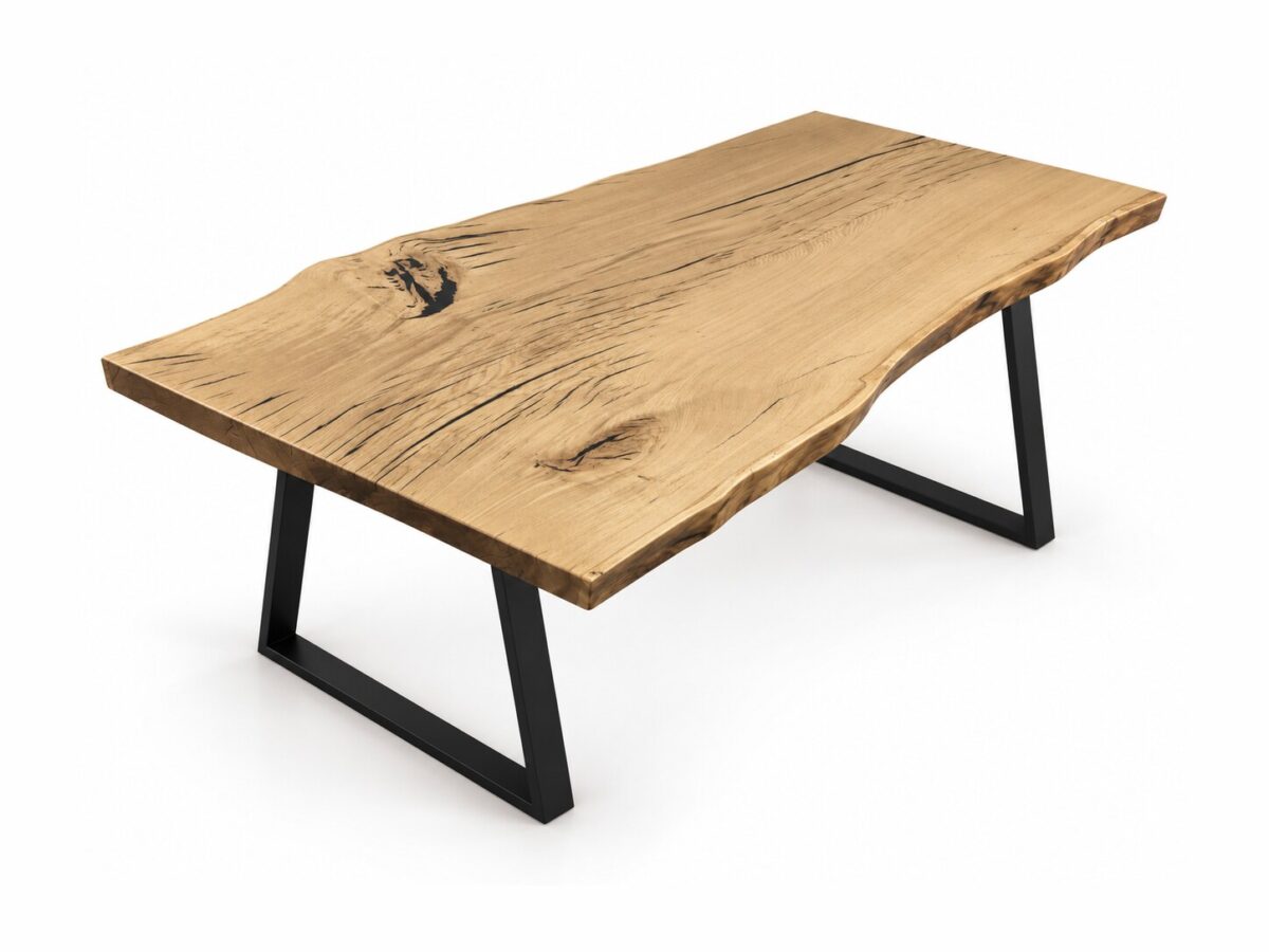 Stół dębowy z jednej deski 180×90 cm VERDANO