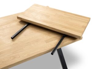 Miniaturka 4 - Stół rozkładany dębowy Montario 120–160x80 cm – zdjęcie 5