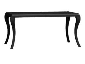 Miniaturka 1 - Stół rozkładany Barocco New S31 200–250 cm w czarnym połysku na białym tle