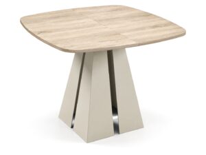 Miniaturka 9 - Stół rozkładany okrągły Vigaro 100 cm – blat dąb sonoma, kaszmirowy stelaż