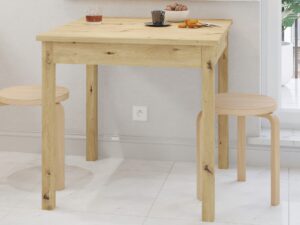 Miniaturka 3 - Stół Senvaro 80 × 80 cm dąb Artisan – aranżacja wnętrza
