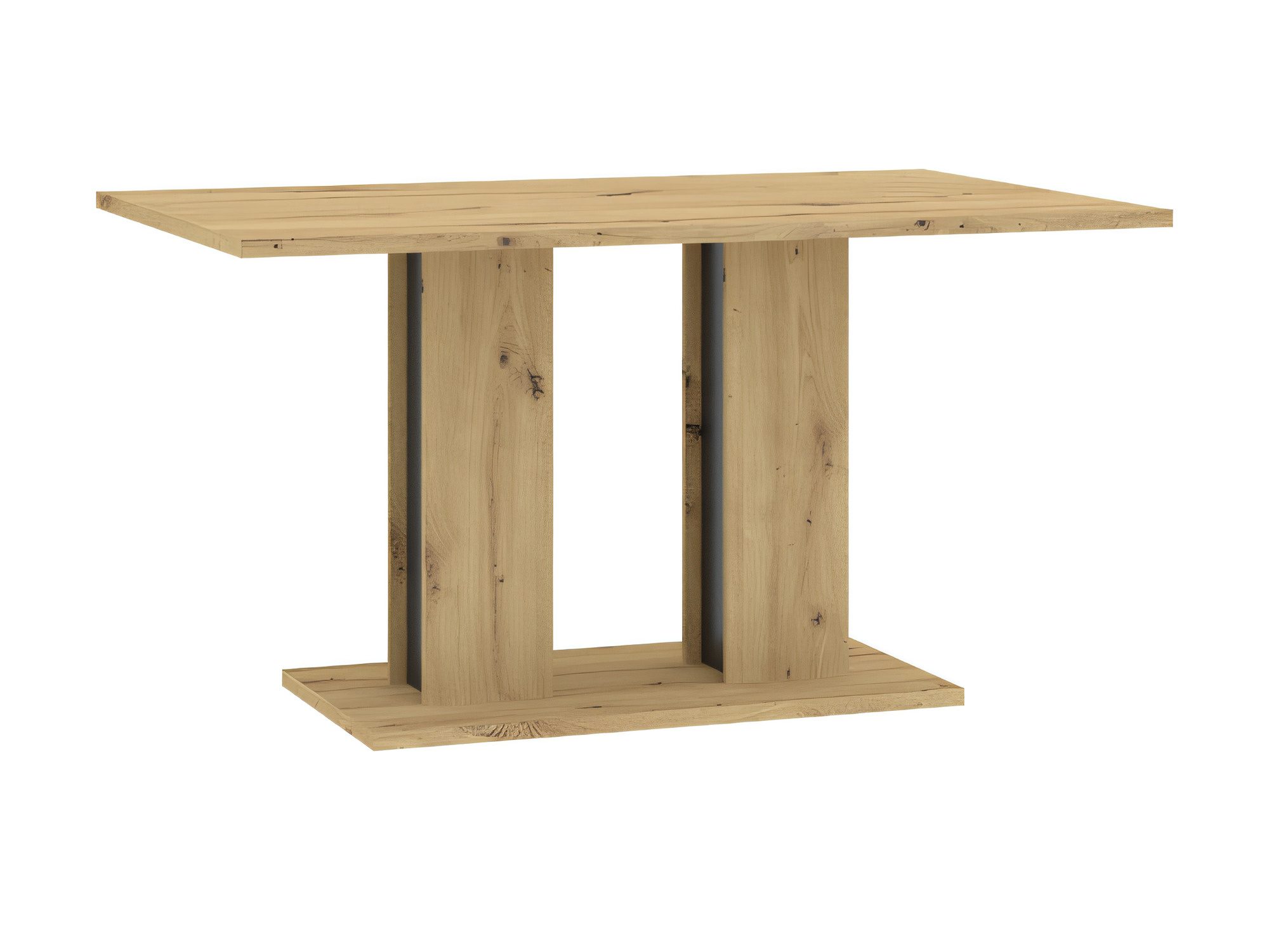 Stół Torvano 138 cm dąb artisan i czarny