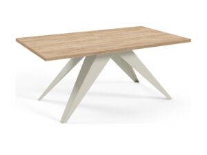 Miniaturka 3 - Stół Ventiro – blat dąb craft złoty, kaszmirowy stelaż