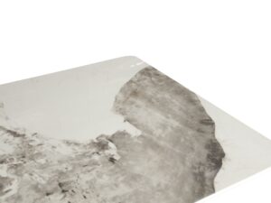 Miniaturka 4 - Stół Virtus detal białego błyszczącego blatu ze wzorem marmuru