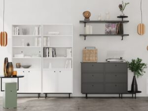 Miniaturka 13 - Półka ścienna Arrovia 130 cm z metalową nadstawką – zdjęcie 18