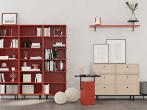 Miniaturka 10 - Półka ścienna Arrovia 130 cm z metalową nadstawką – zdjęcie 15