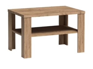 Miniaturka 5 - Stolik kawowy Ambrina 90 × 60 cm Kraft złoty, widok produktu na białym tle