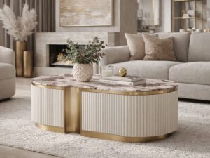 Miniaturka 4 - Stolik kawowy Eleganza w jasnym salonie – aranżacja