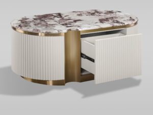 Miniaturka 3 - Stolik kawowy Eleganza ST914F z wysuniętą szufladą push to open