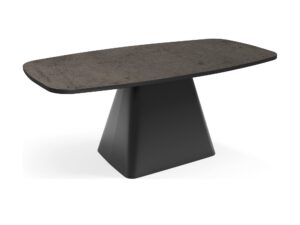 Miniaturka 2 - Stolik kawowy Noemira – blat beton chicago, czarny stelaż