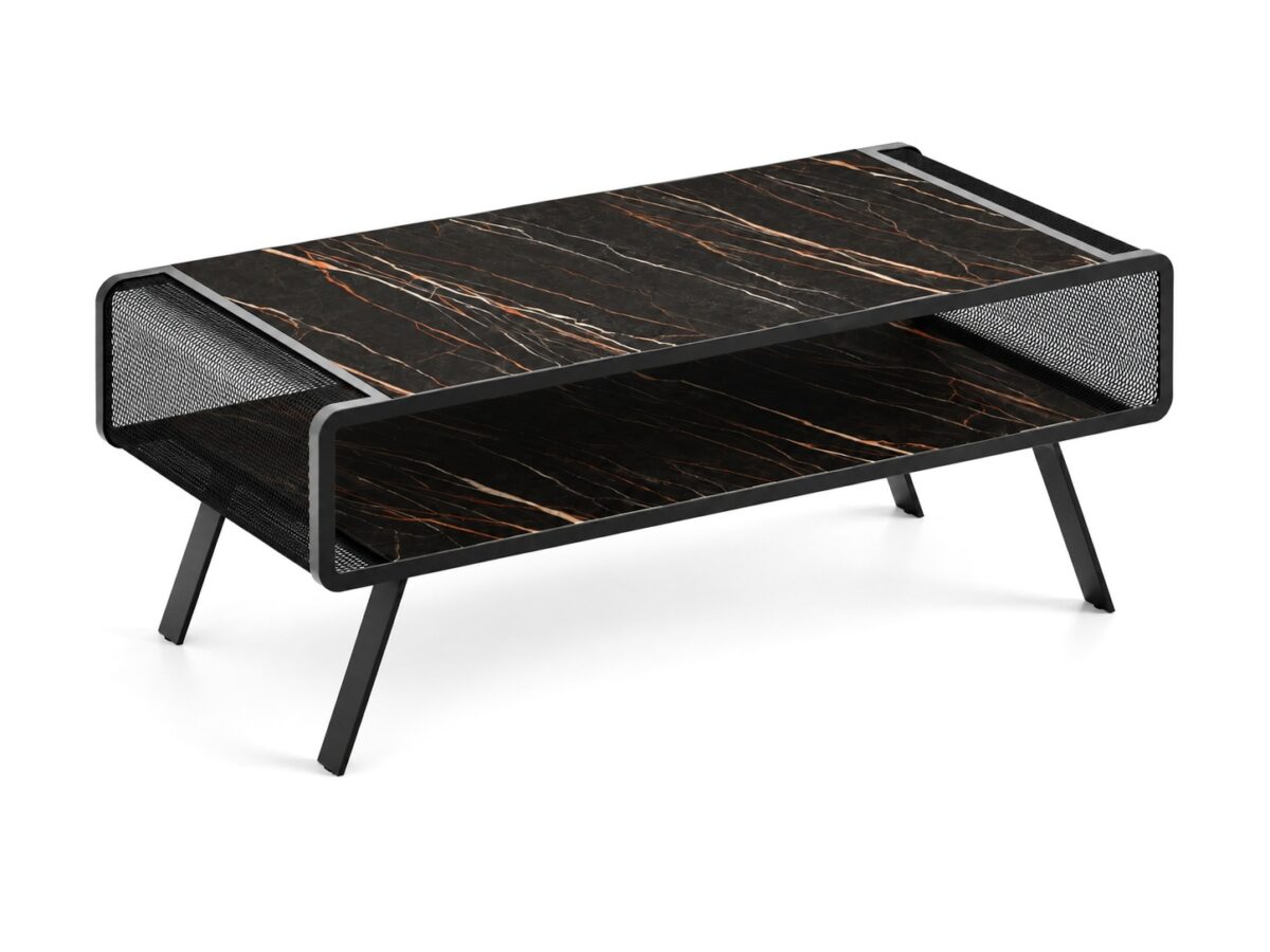 Stolik kawowy Torvella 121 × 60 cm ze spiekiem kwarcowym