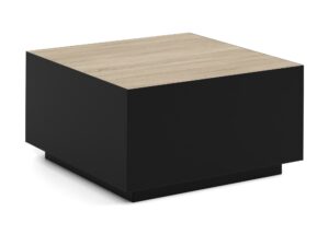 Miniaturka 1 - Stolik kawowy Quarvo – blat dąb sonoma, czarny stelaż