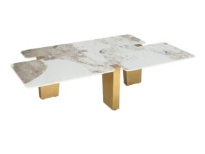 Miniaturka 1 - Stolik Virtus 140 cm z segmentowanym blatem – widok pod kątem