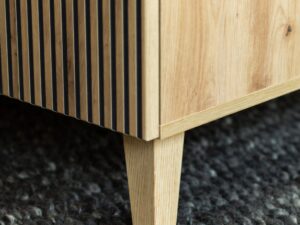 Miniaturka 3 - Stolik kawowy z szufladą Norvello 102 cm dąb artisan czarny – zdjęcie 4