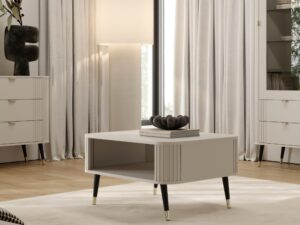 Miniaturka 1 - Stolik kawowy Onvero 80 × 60 cm kaszmir – zdjęcie 2