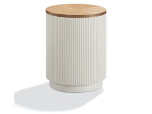 Miniaturka 3 - Zestaw 2 stolików kawowych ecru 80 cm z podnoszonym blatem – Eleganza – zdjęcie 2