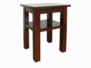 Miniaturka 1 - Drewniany stolik LOGAN 50×40 cm – drugie ujęcie