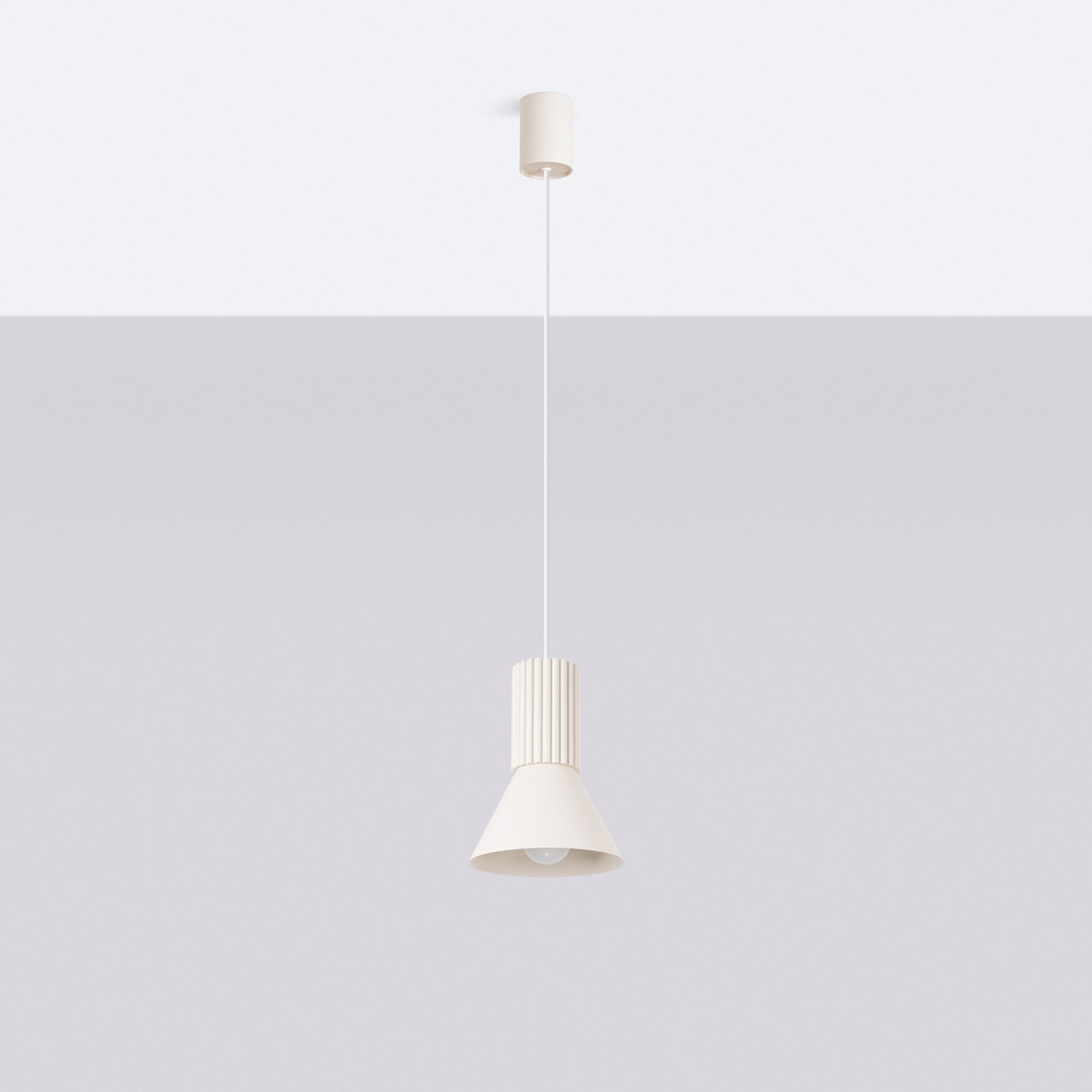 Stożkowa lampa wisząca Avelira 14 cm w aranżacji wnętrza
