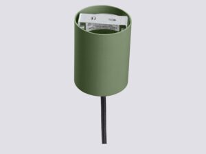 Miniaturka 23 - Stożkowa lampa wisząca Avelira 14 cm beżowy + zielony oliwkowy – wnętrze sufitówki