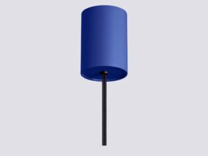 Miniaturka 12 - Stożkowa lampa wisząca Avelira 14 cm biały + ultramaryna – sufitówka