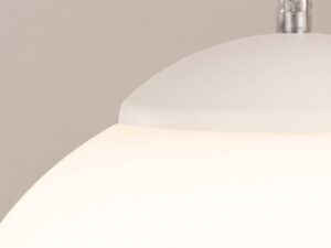 Miniaturka 26 - Stylowa lampa wisząca 40 cm beżowy – detal mocowania klosza